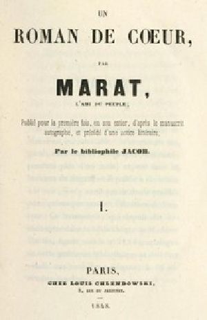 [Gutenberg 58362] • Les aventures du jeune Comte Potowski, Vol. 1 (of 2) / Un roman de coeur par Marat, l'ami du peuple